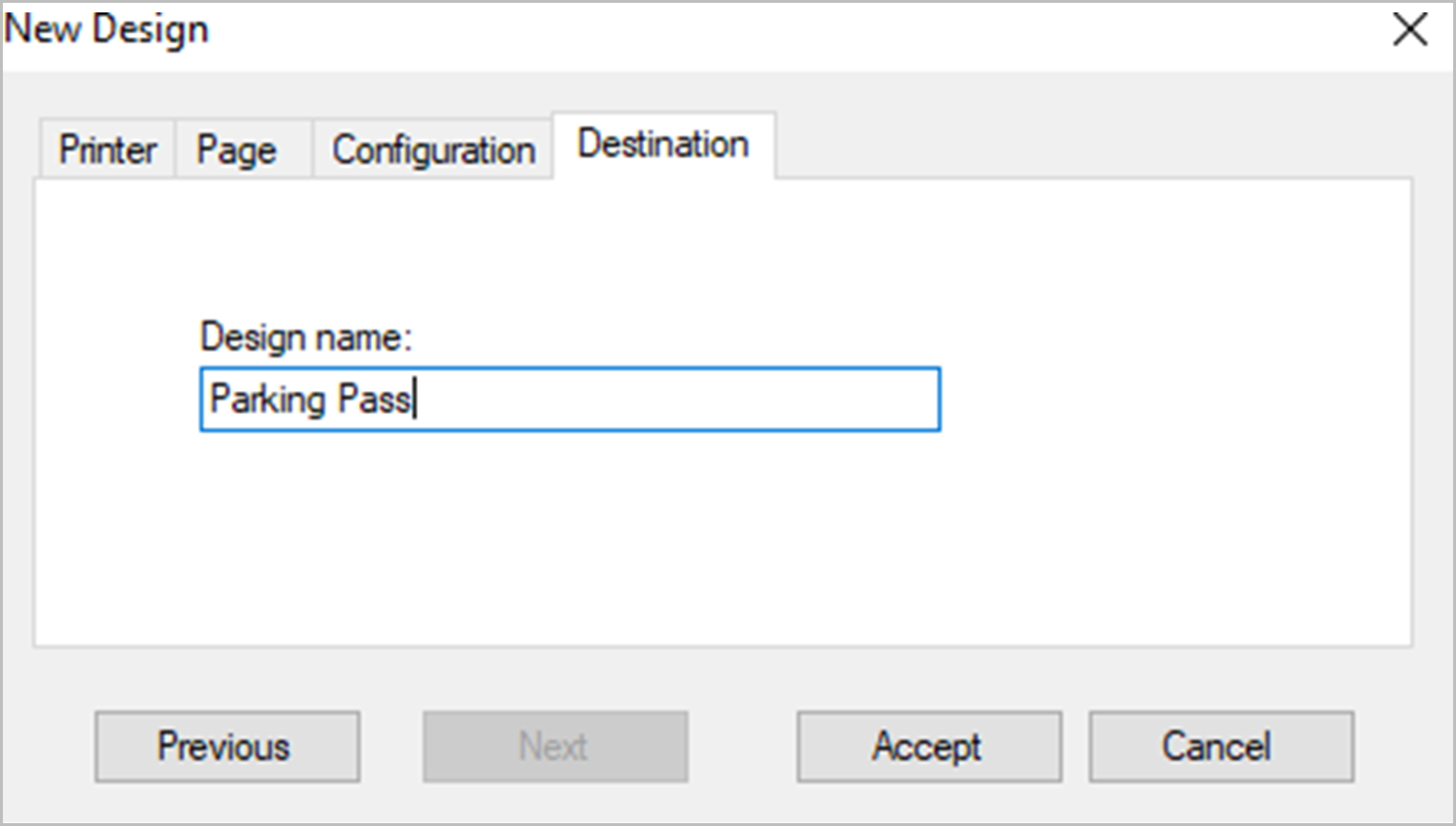How do you create a new badge design in the ID Badging software?